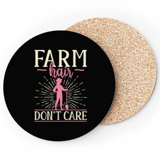 Farming Farmer Girl Female Farm Coasters