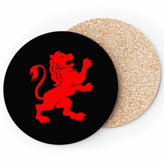 LION RED Coasters