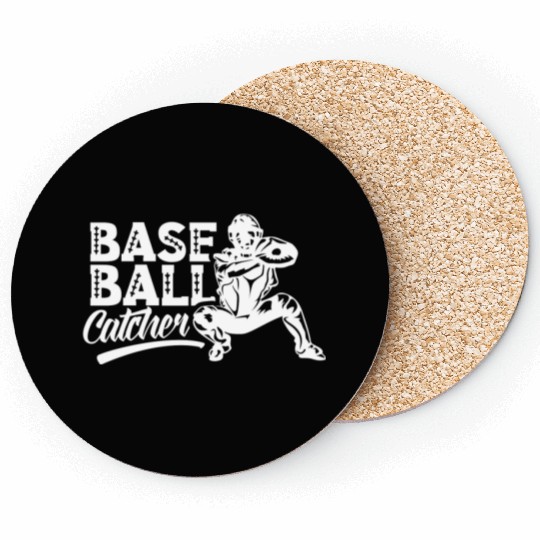 Baseball Catcher Hobby Sayings Player Coasters
