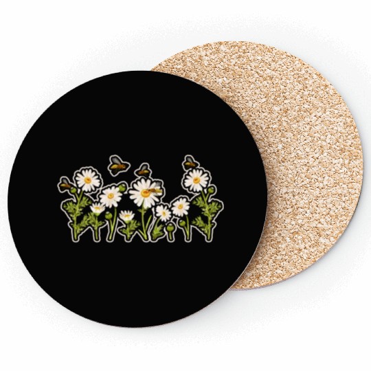 Marguerites Daisy Summer Daisies Flower Garden Coasters