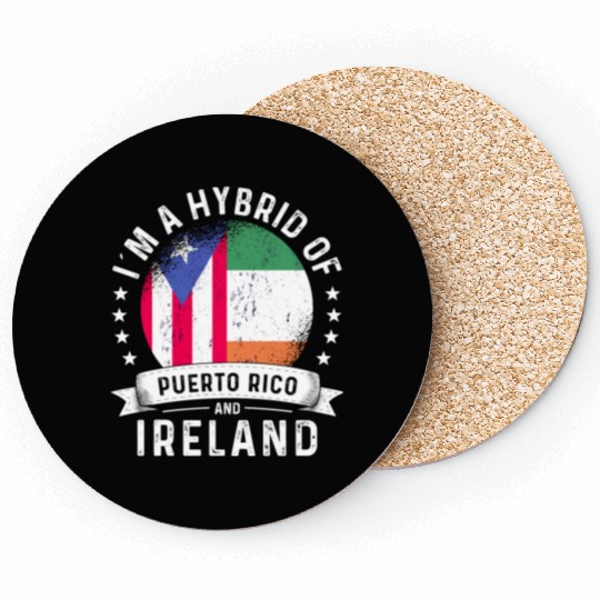 Puerto Rico Flag Ireland Grown Country Flags Coasters
