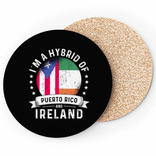 Puerto Rico Flag Ireland Grown Country Flags Coasters