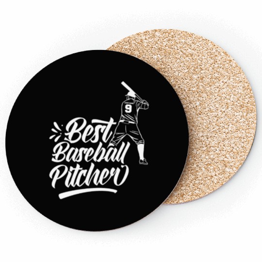 Best Baseball Pitcher Ever Player Sayings Hobby Coasters
