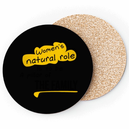 Women s natural role, Quote family Coasters