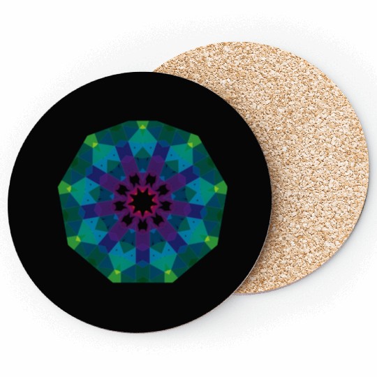 Dark Green Sign Coasters