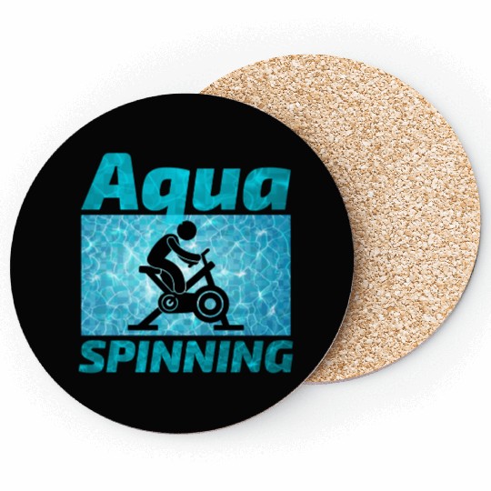 Aqua Cycling Swimming Pool Fitness Training Coach Coasters