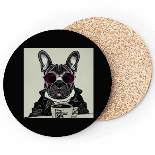 I love dog and coffee Coasters