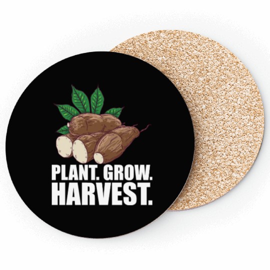 Cassava Farmer - Plant Grow Harvest Coasters