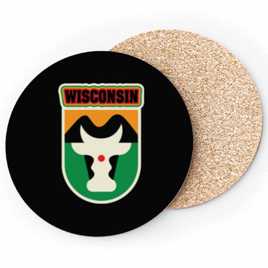 US States WISCONSIN Coasters