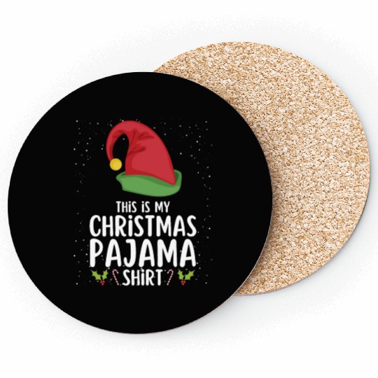 Christmas Pajamas Pajamas Sleep Coasters