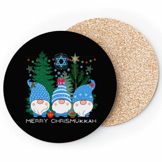 Merry Christmukkah, Jewish Christmas Coasters