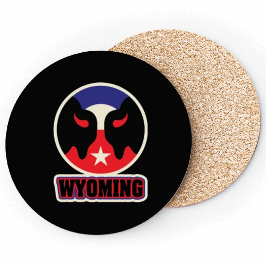 US States WYOMING Coasters