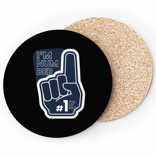 I'm number 1 affirmation Coasters