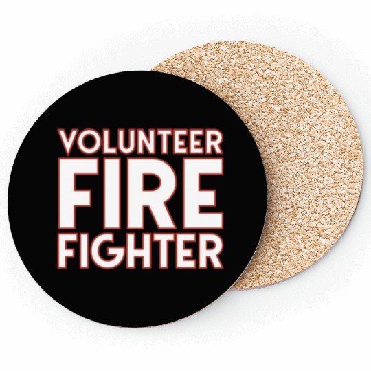Volunteer Fire Fighter Fire Department Firefighter Coasters