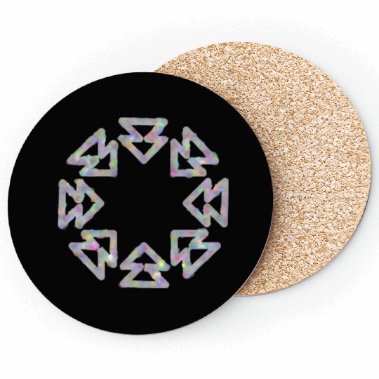 Snowflake pattern Christmas star winter gift idea Coasters
