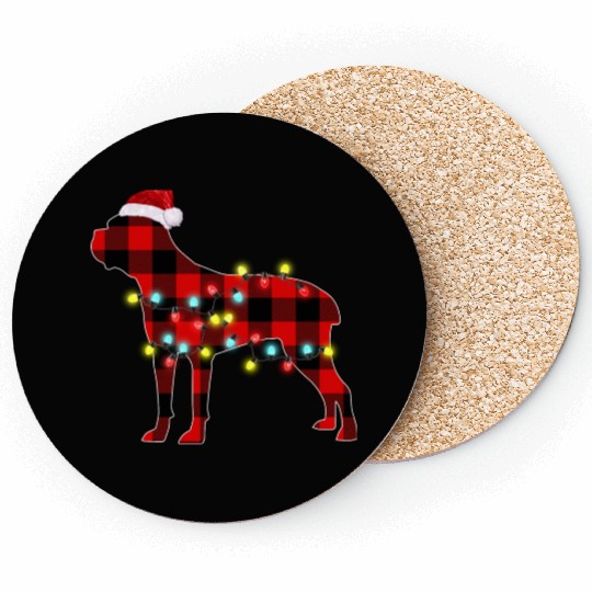 Cane Corso Christmas Dog Lover Pajamasa Coasters
