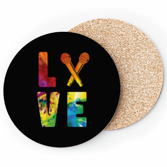 Karaoke Singer Microphone Vocalist Coasters