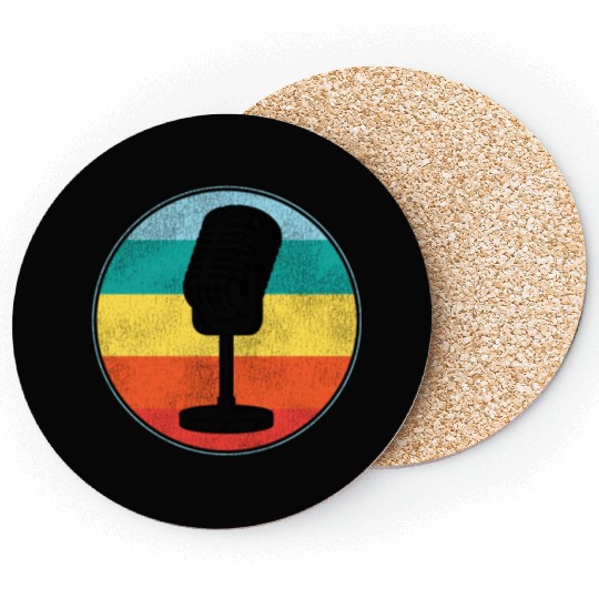 Karaoke Singer Microphone Vocalist Coasters