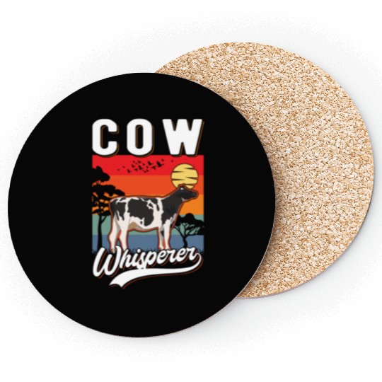 Cow Whisperer Cattle Farmer Coasters