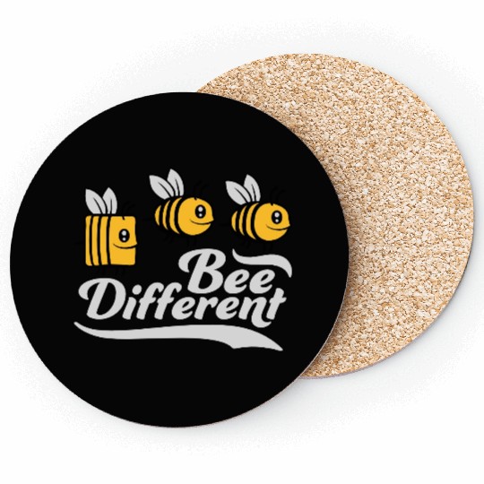 bee different saying quote Coasters