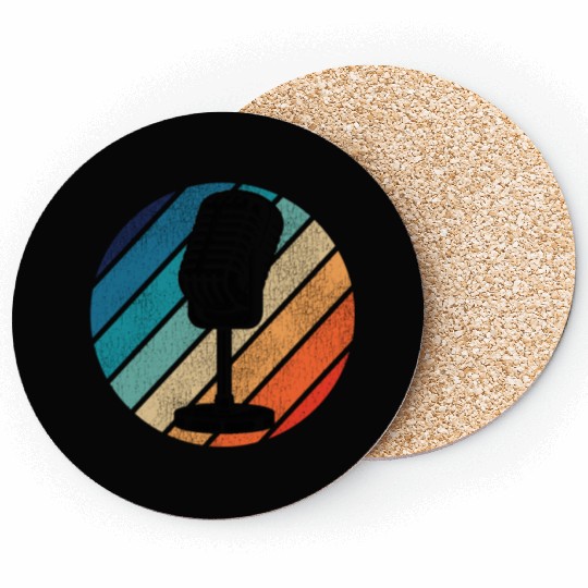 Karaoke Singer Microphone Vocalist Coasters