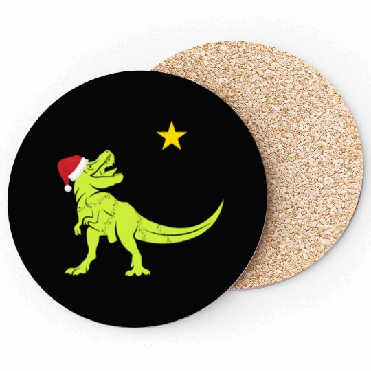 Christmas Tree Dino Lover Coasters