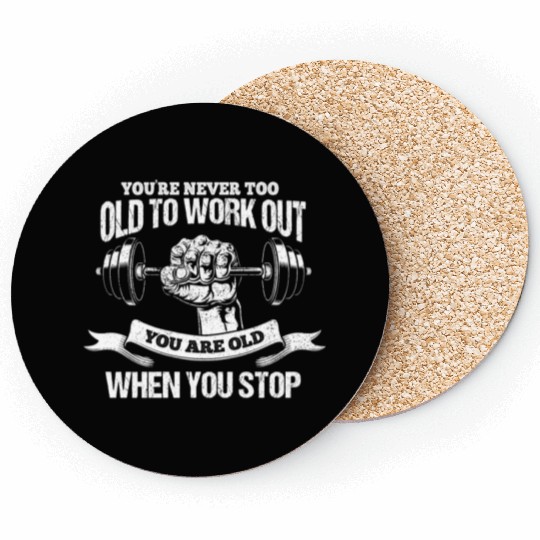 Cool and motivating training motif Coasters