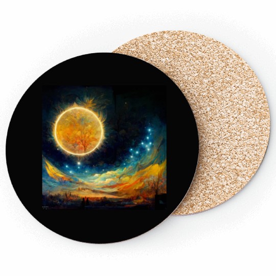 Full moon and Sun Coasters