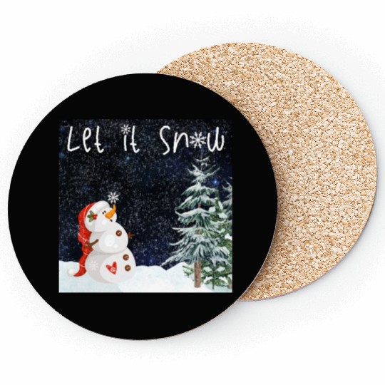 Snowman - Let it snow Coasters