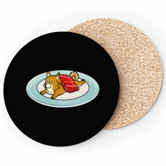 Shiba Inu Nigiri Sushi Coasters