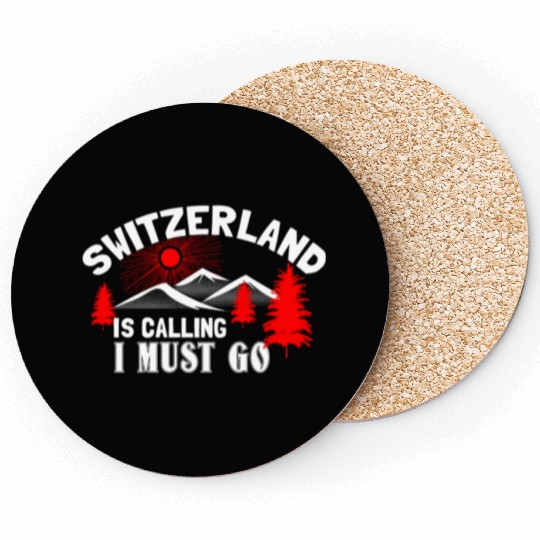 Switzerland Alps Origin Gift Idea Coasters