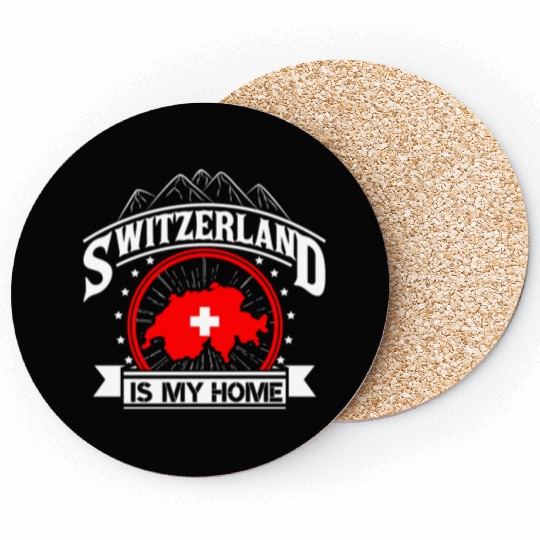 Switzerland Mountains Proud Gift Coasters