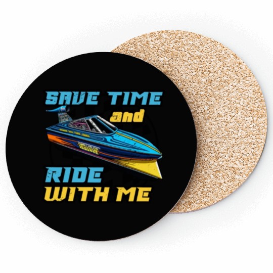 Drag Boat Racing Racer Speed Boat Driver Coasters