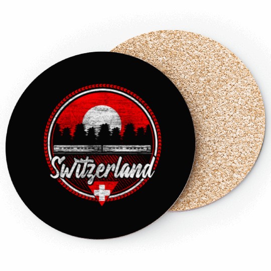 Switzerland Swiss Flag Gift Coasters