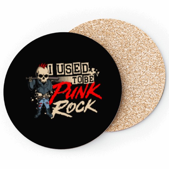 I Used To Be Punk Rock Musician Emo Punk Music Coasters