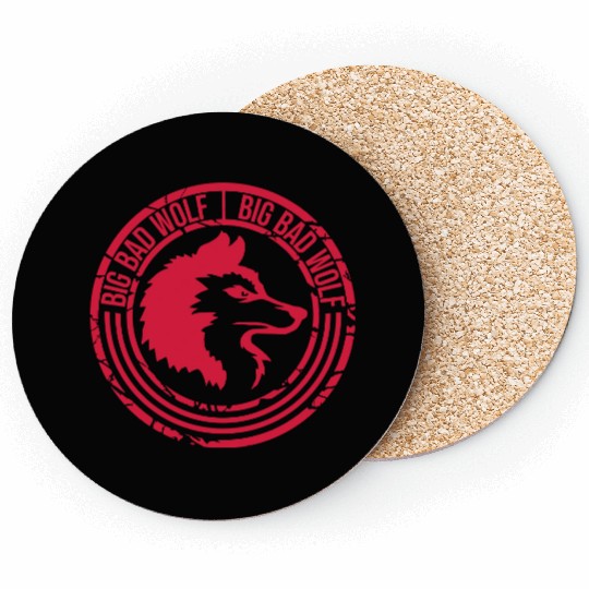 big bad wolf quote Coasters