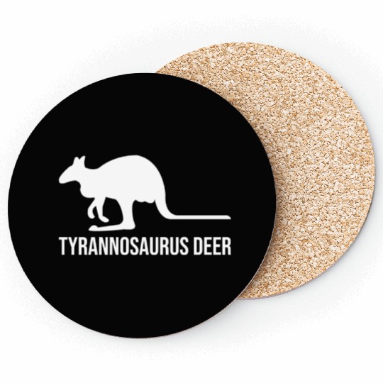 Funny Kangaroo Tyrannosaurus Deer Coasters