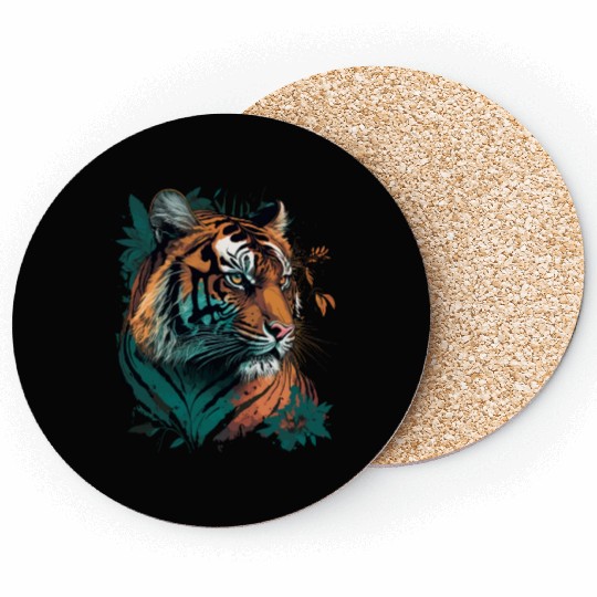 Tiger Face Coasters