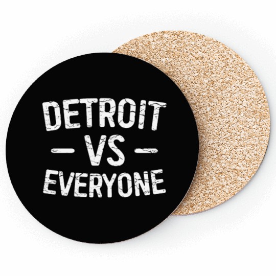 Detroit Vs Everyone Funny Michigan Coasters