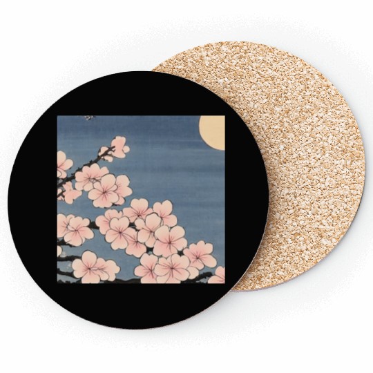 Ukiyo-e Sakura, Japanese Print Coasters