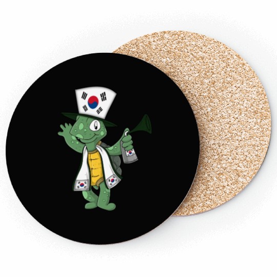 South Korean Fan Turtle Coasters