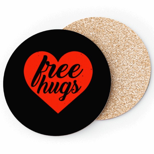 free hugs valentines day Coasters