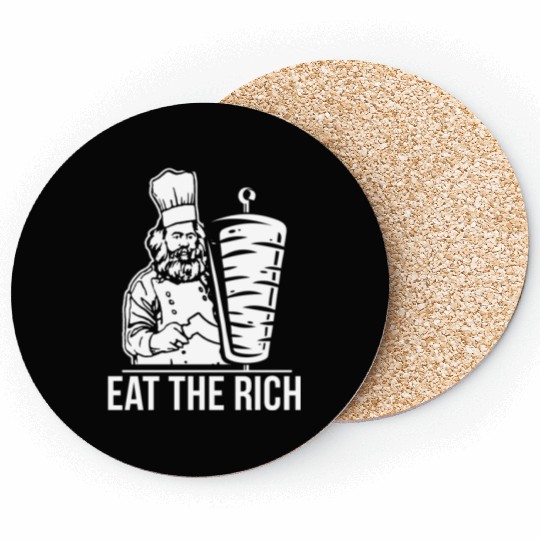 Eat the rich Karl Marx economist Coasters