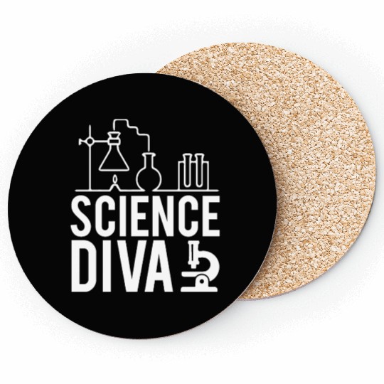 Science Diva Nerd Geek Teacher Student Gift Ideas Coasters