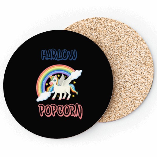 Harlow And Popcorn Merch Popcorn The Pony Coasters