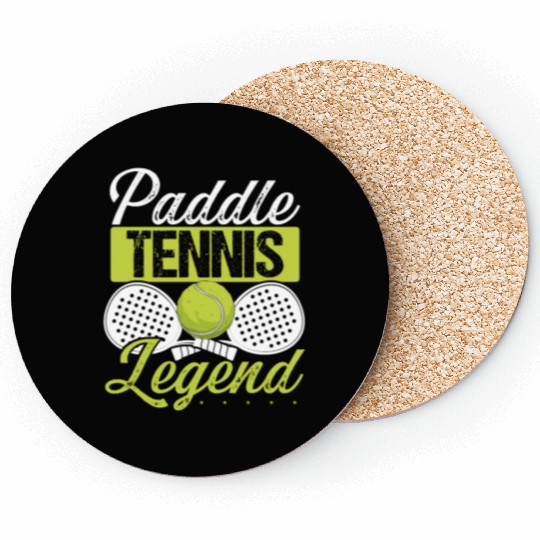 Paddle Tennis Player Match Paddle Legend Coasters