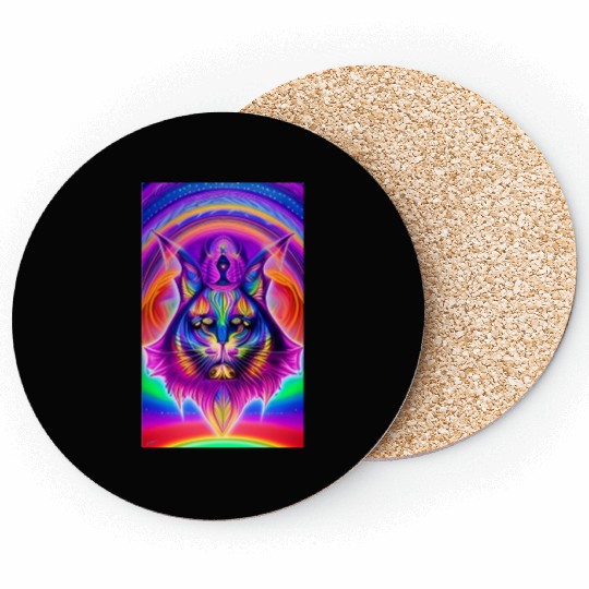mystical cat Coasters
