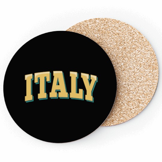 Italy - Italy lettering Coasters