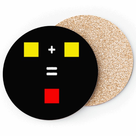Soccer Yellow Red Card Referee Coasters