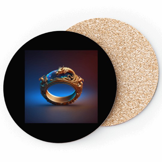 Dragon space ring Coasters